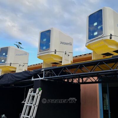 Grandi video mapping in esterno - tecnologie